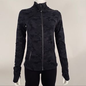 Lululemon Black Define Camo Zip-Up Jacket - SZ 6